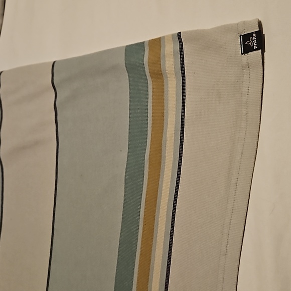 Prana Breathe Mens XL Striped Color Block Short Sleeve Pocket T-Shirt Cotton - Picture 3 of 7